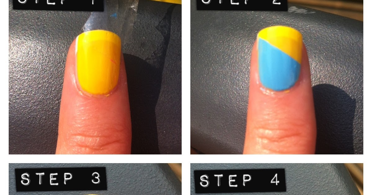 Nail Tutorials Colour blocking nail art