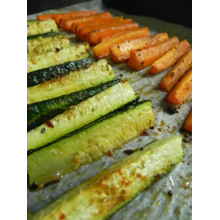 Zucchini and carrot fries