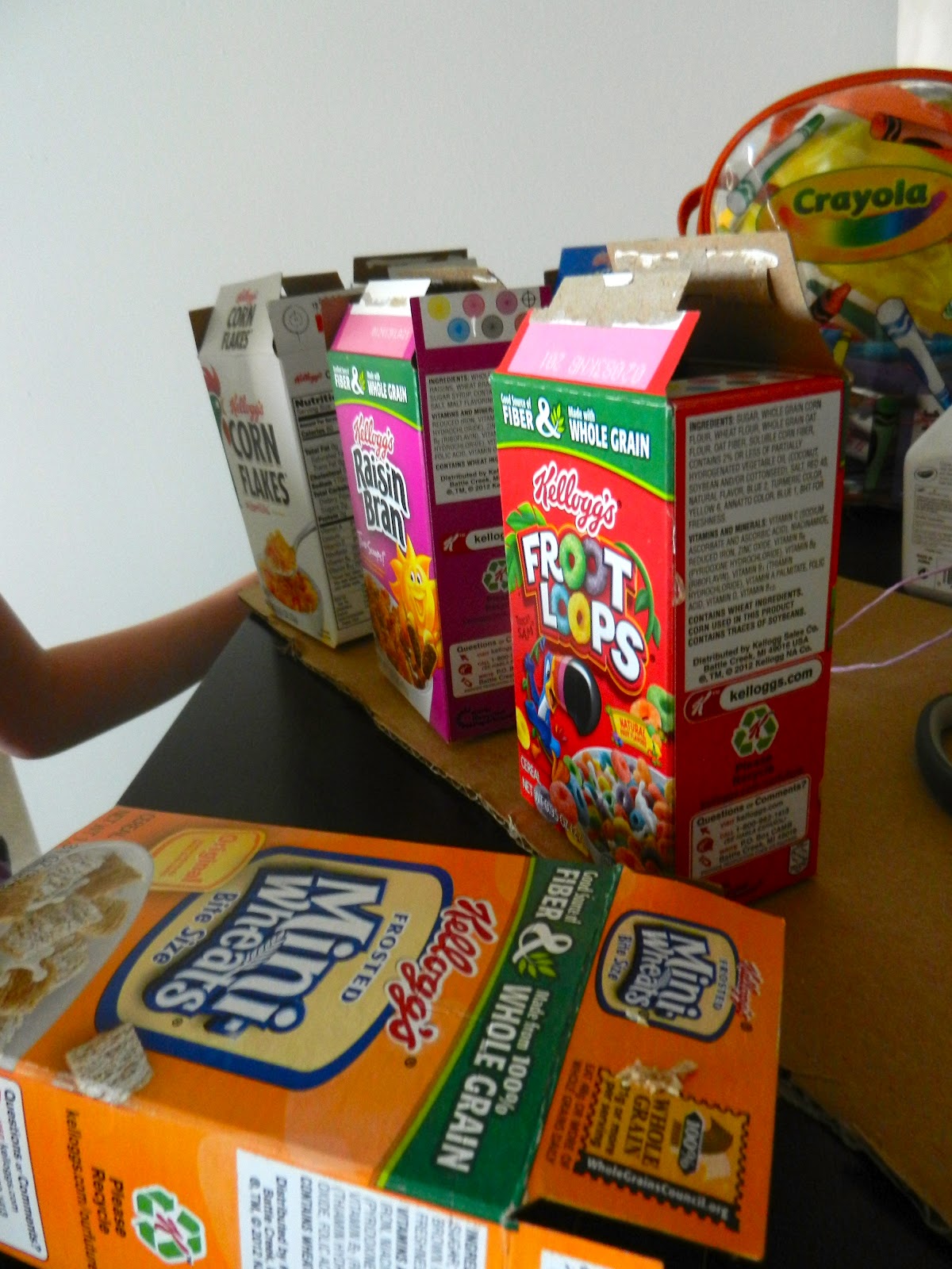 Painted Kiwis What to do with those small cereal boxes