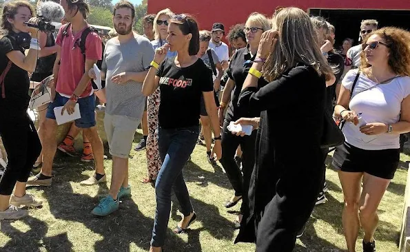 Princess Marie of Denmark her role as patron of DanChurchAid (DCA) participated in the Roskilde Festival activities