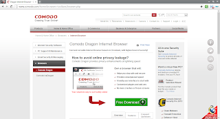 Comado Dragon secure internet browser
