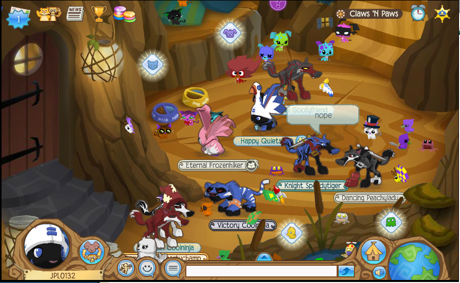 Animal Jam Rocker Hair hiphopbrown
