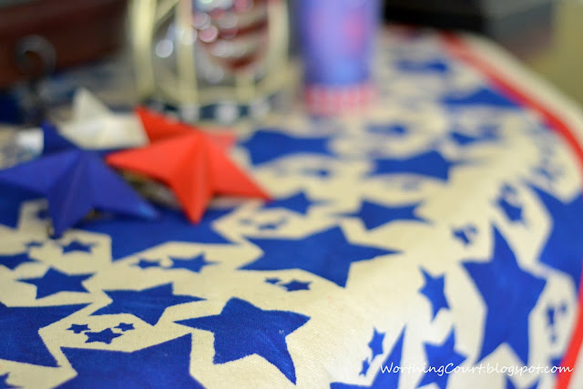 Red, white and blue stars.