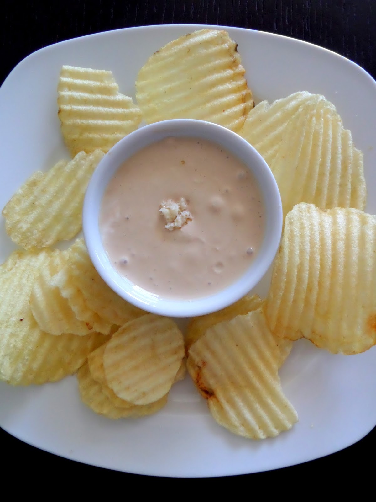 Beefy Horseradish Dip:  Spicy and pungent horseradish mixed with beef bullion and sour cream for a delicious chip dip.