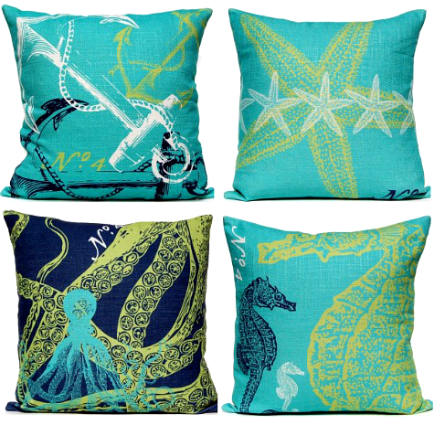 Luxury Coastal Designer Pillows