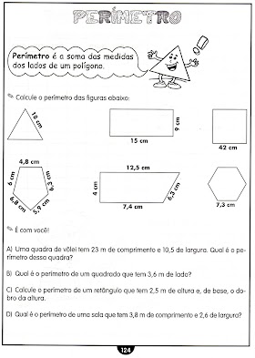 Atividades de Área e Perímetro - Matemática