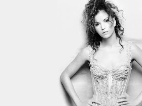 Patricia Velasquez Black and White Wallpaper