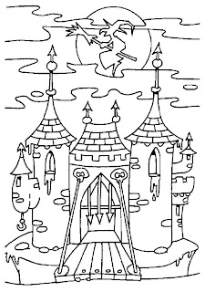 coloring castle