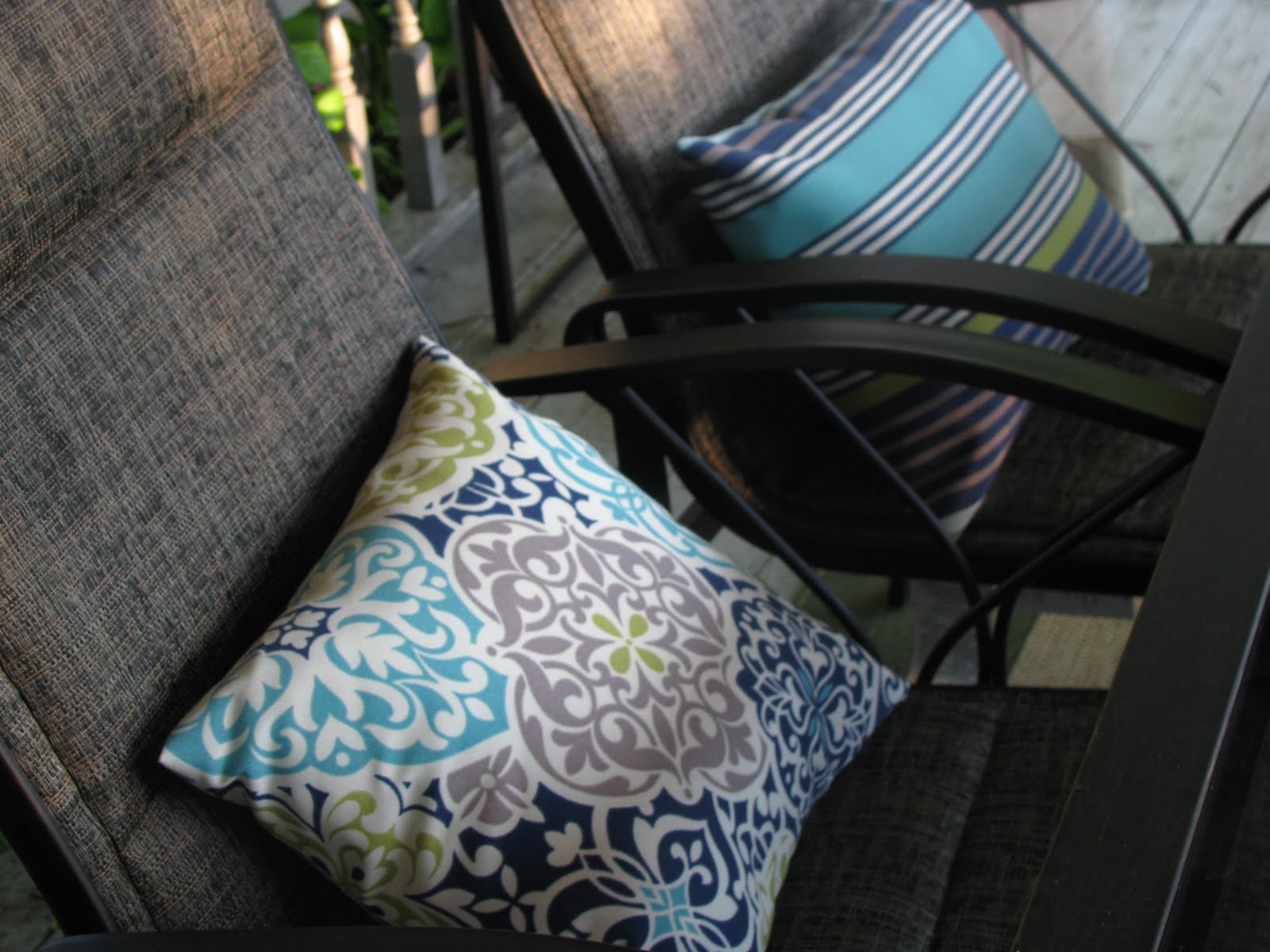 Habitually Crafty Outdoor pillows