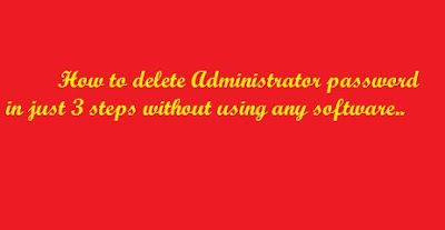 delete administrator password