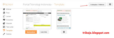 Cara Mengganti Template Blog