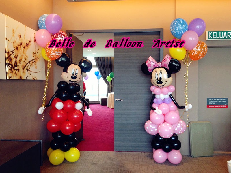 Belle De Balloon Artist Mickey Minnie Themed Balloon Decoration