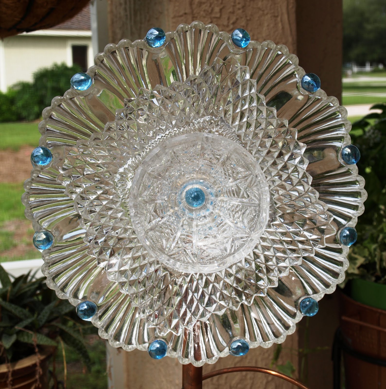 The ART and Musings of ShellyRaeWood Just listed 7 Glass Plate Flowers