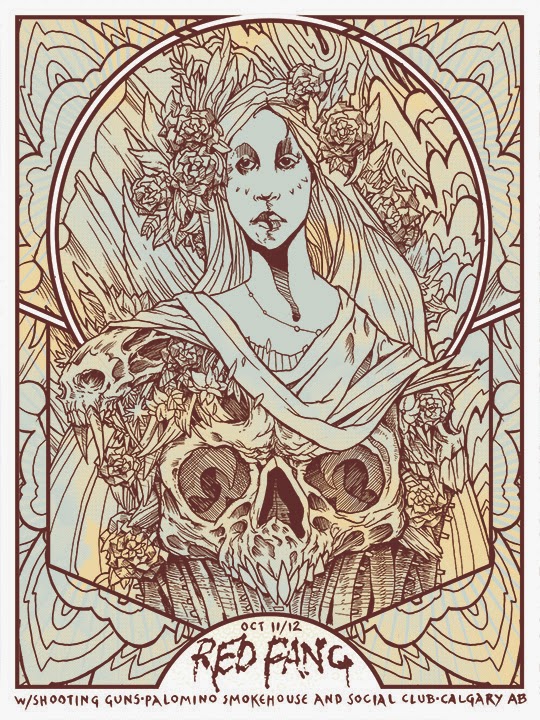 INSIDE THE ROCK POSTER FRAME BLOG Brian Mercer Red Fang Calgary Poster