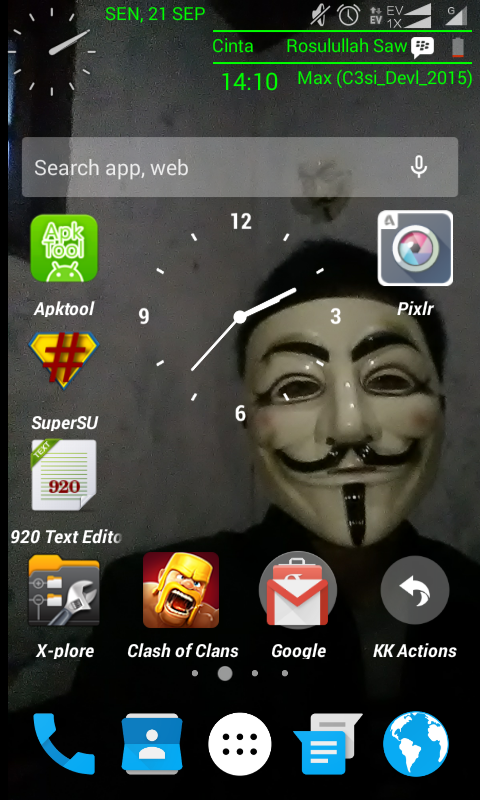 Statusbar Tiga Baris Andromax C3si