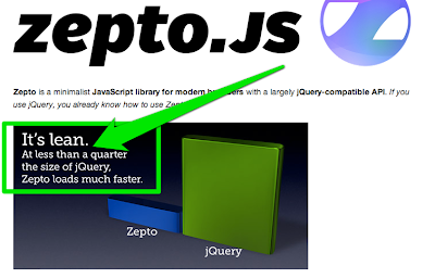 Zepto claims it is less than a quarter the size of jQuery.