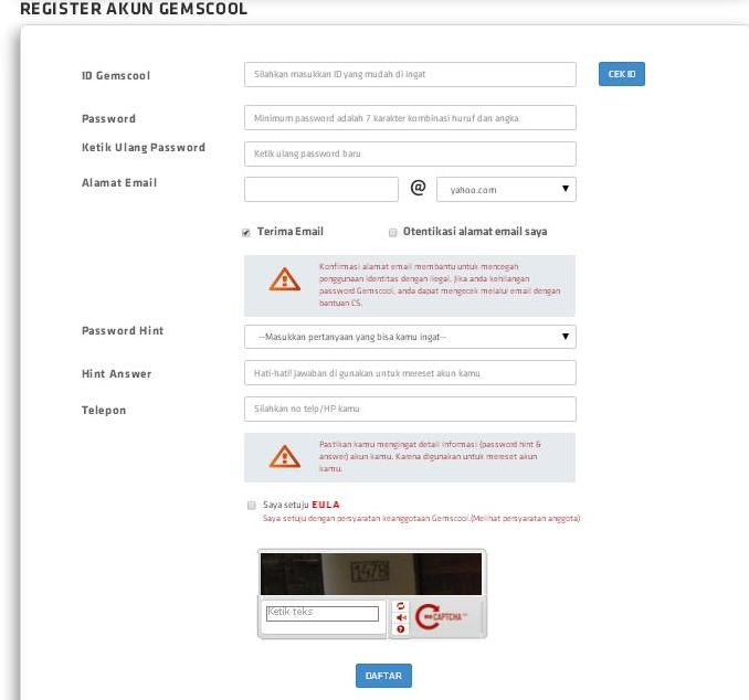 Cara Daftar Gemscool Untuk Main Game Point Blank Game