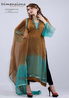 Dimensions By Aliha Chuadry (Rangoo Mein) Women's Wear Collection 2012-13