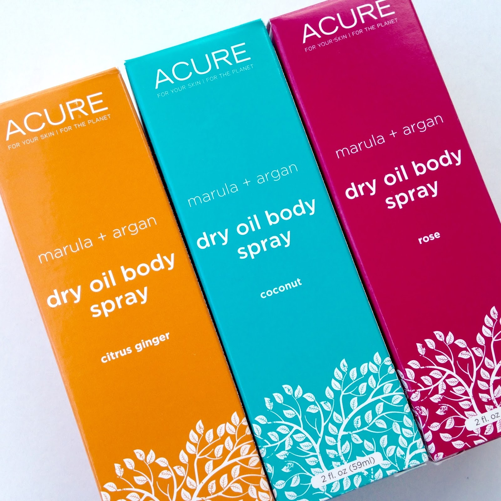Rawdorable Acure Organics Dry Oil Body Sprays