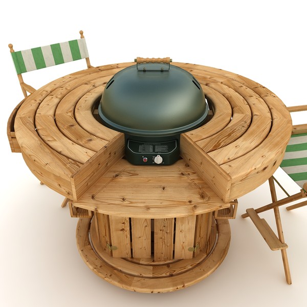 Pix Grove 3D Barbecue Round Table