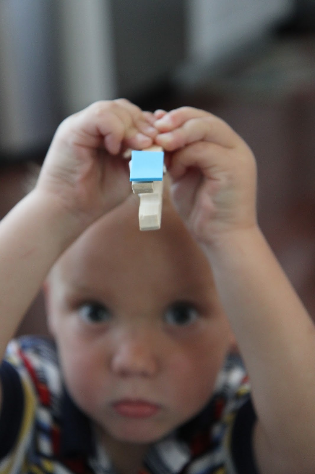 Toddler Approved! Shape Clothespin Matching Activity