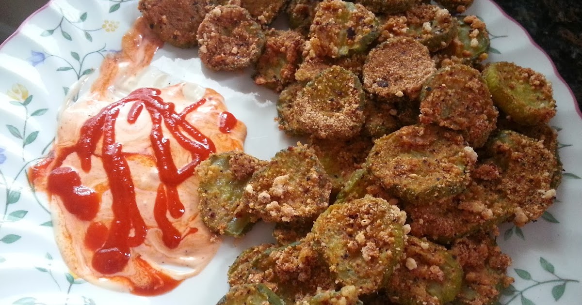 unwritten yummy healthy "fried" pickles