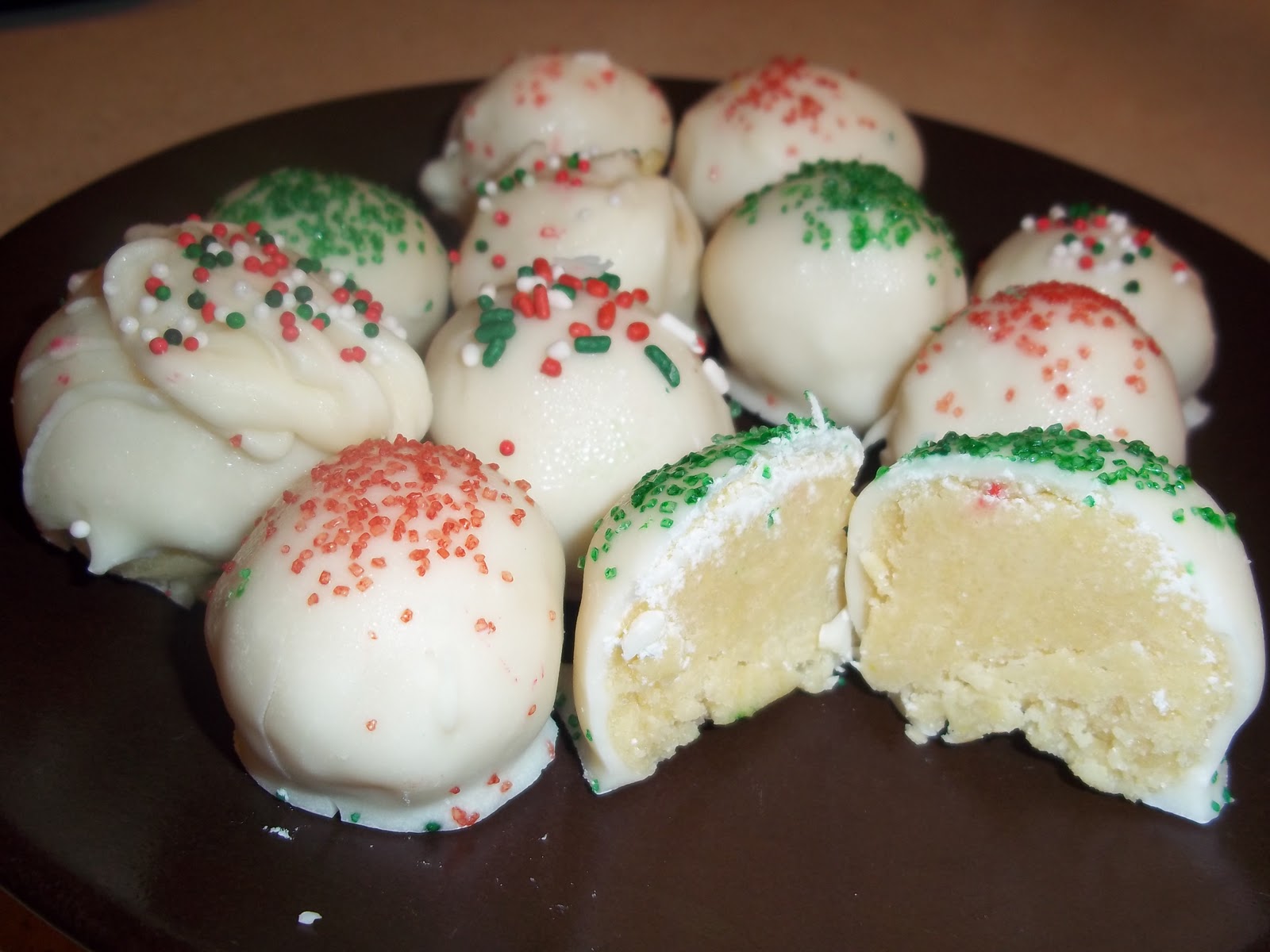 Creations by Kelly White Chocolate Cake Batter Balls