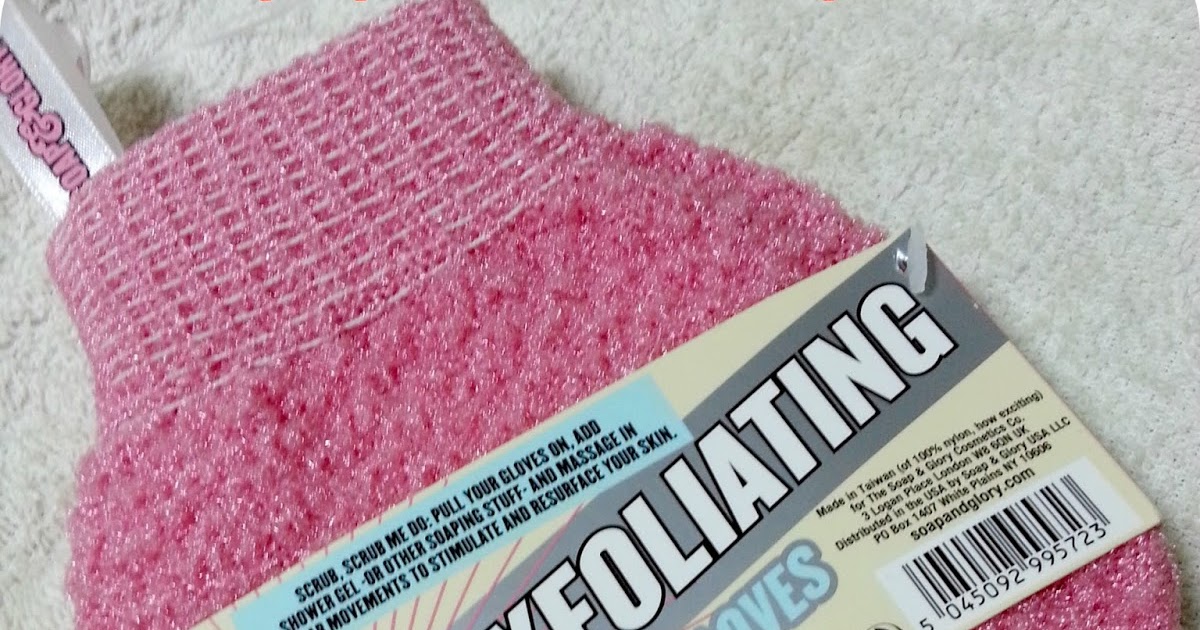 Pink Clouds Soap and Glory Super Exfoliating Scrub Gloves