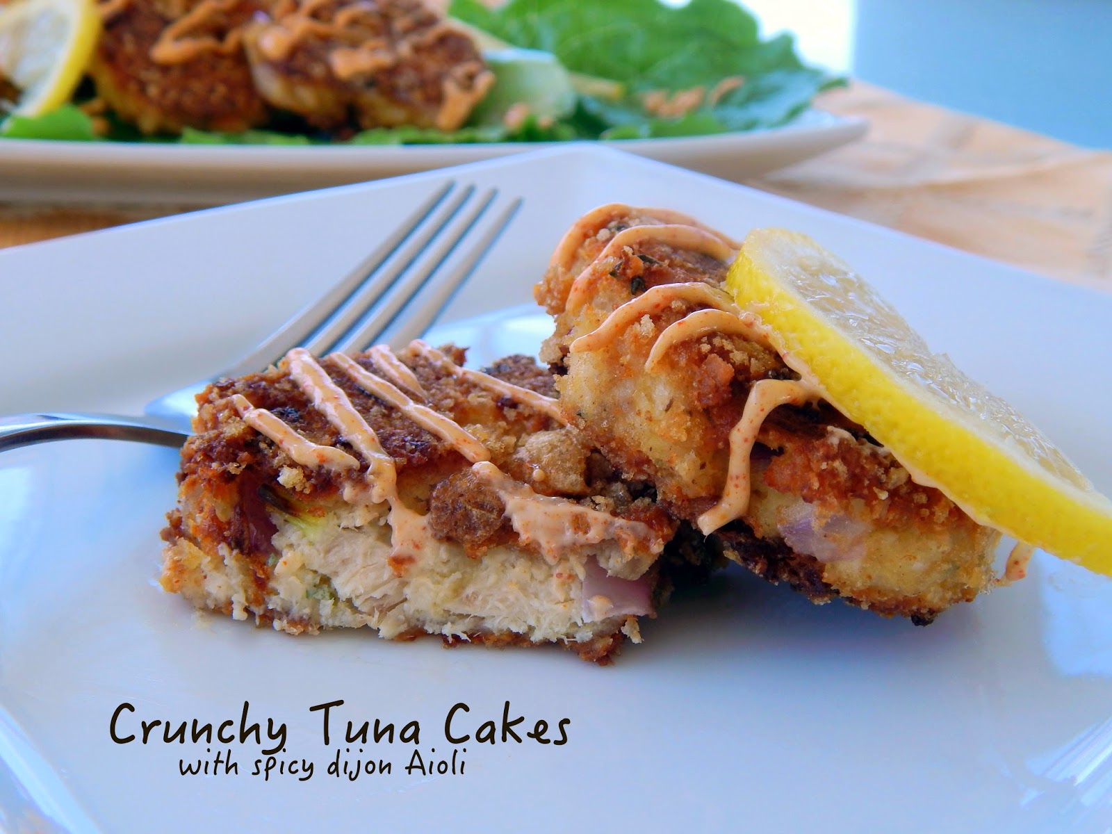 Crispy Tuna Cakes with Spicy Dijon Aioli Cut The Wheat