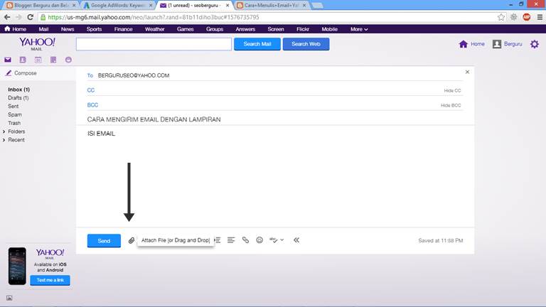 Smk Mansyaul Huda Cara Mengirim Lampiran Foto Lewat Email Yahoo