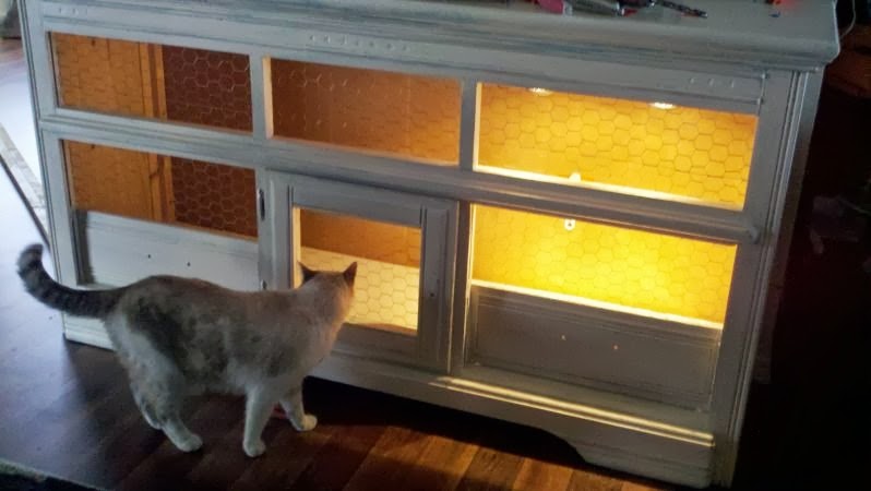 community diy making a dresser into a brooder community what kind of light for chicken coop