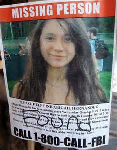 Abigail Hernandez missing/found poster