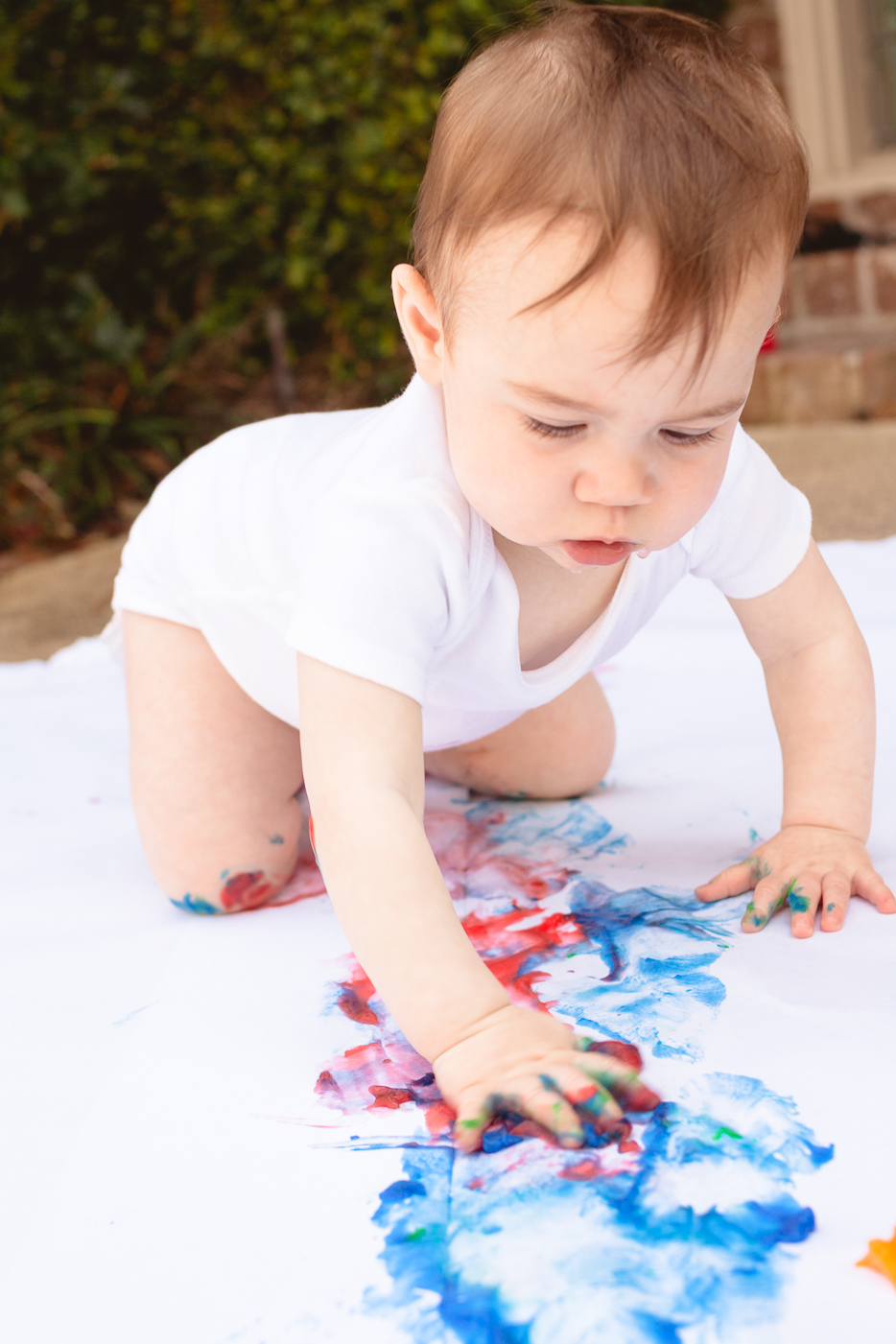 the mini traveling cupcake DIY Finger Paint