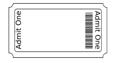 template for tickets with stubs