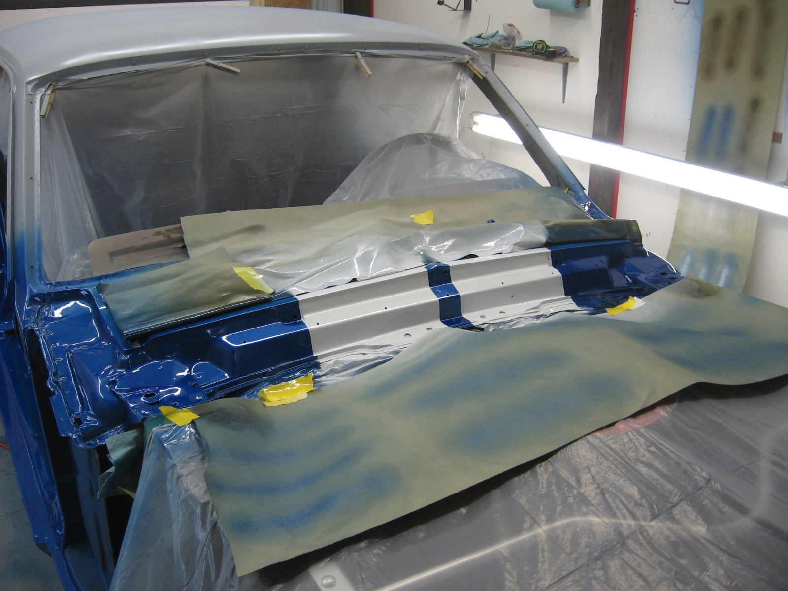 1967 Mustang Restoration Painting oncar jambs
