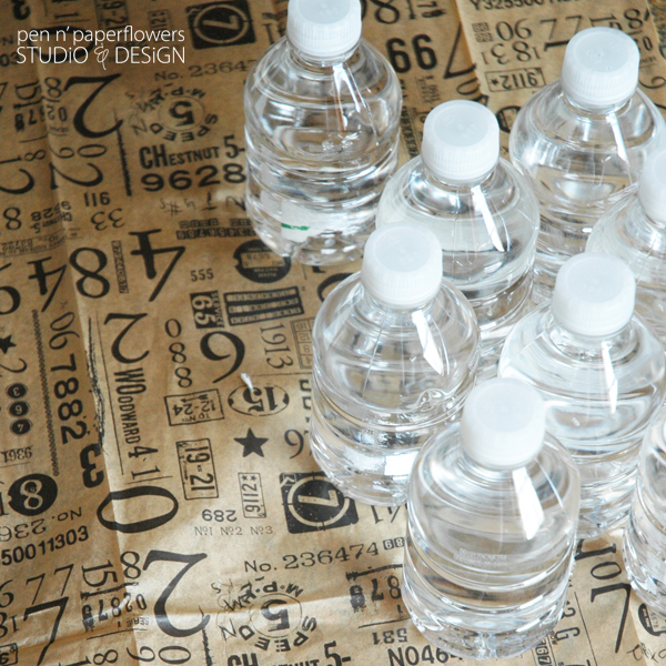 Pen + Paper Flowers STYLiNG Tissue Paper Water Bottle Wraps