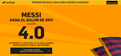 betfair supercuota 4 Messi gana Balon Oro 11 enero betfair supercuota 4 Messi gana Balon Oro 11 enero
