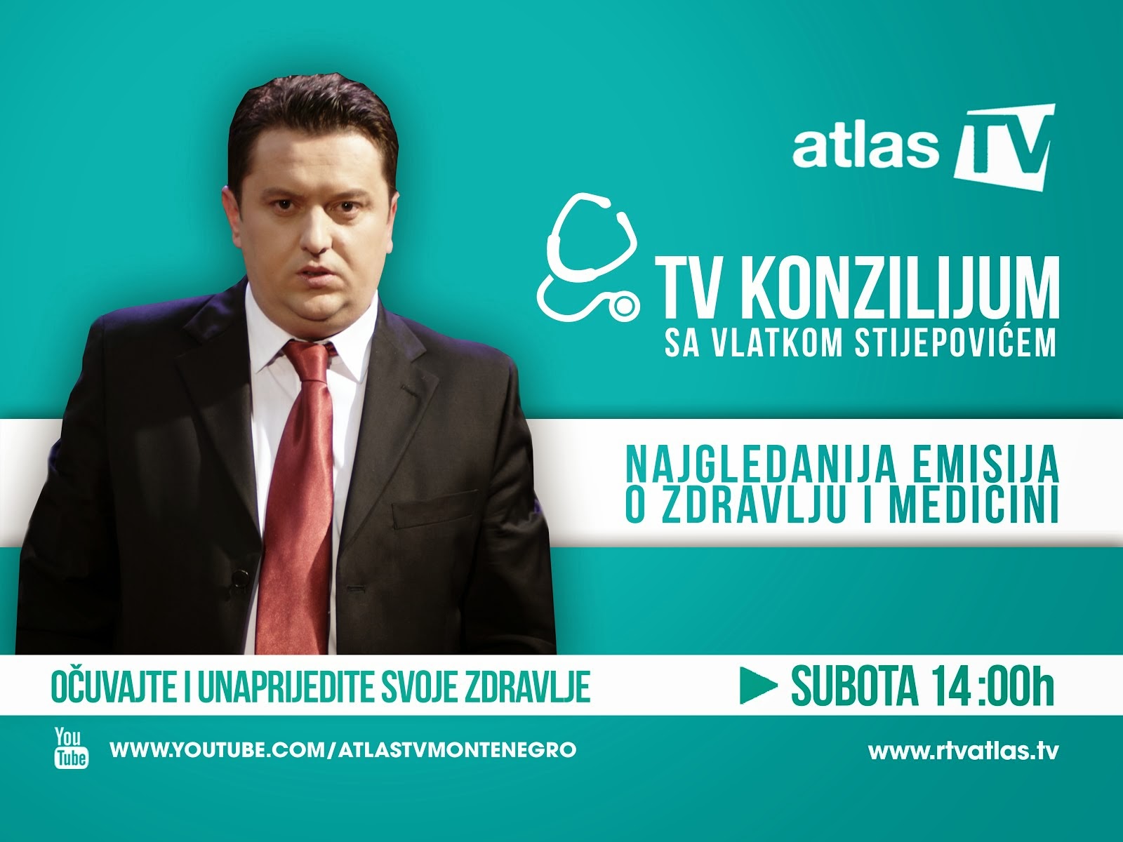 NAJGLEDANIJA EMISIJA O ZDRAVLJU I MEDICINI TV KONZILIJUM TV ATLAS