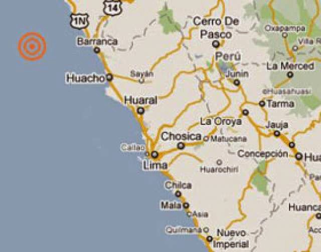 Temblor de 4.7 en Huacho, Perú