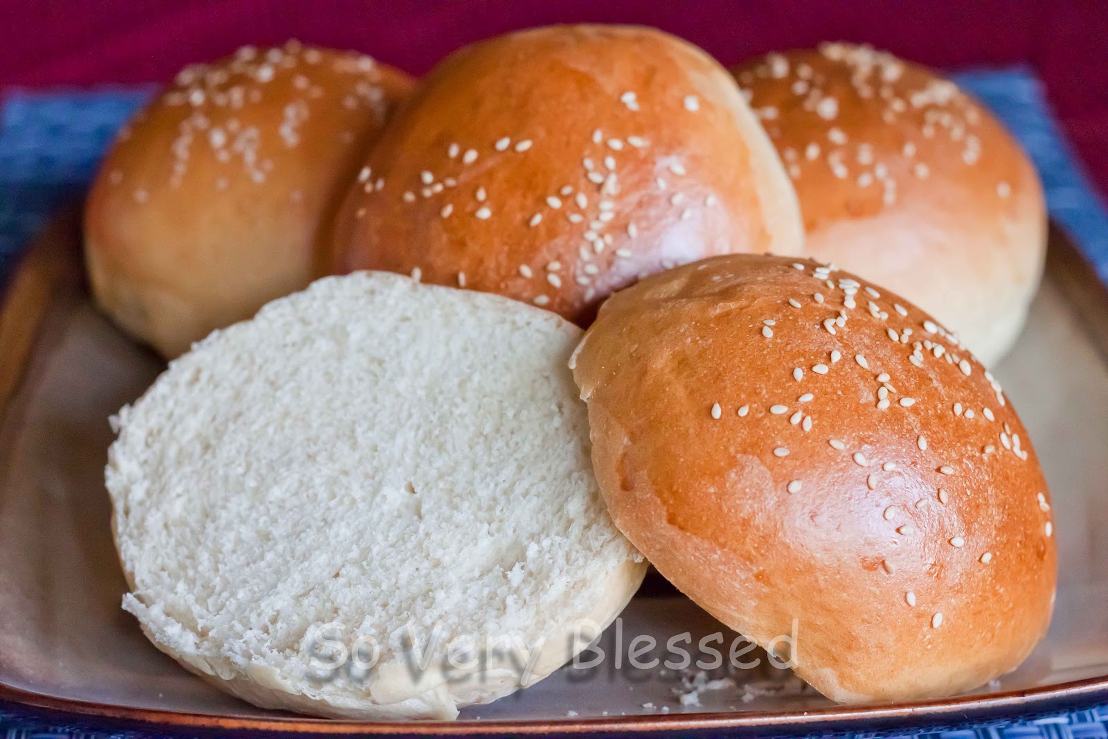 Bread Machine Hamburger Buns Recipe - So Very Blessed