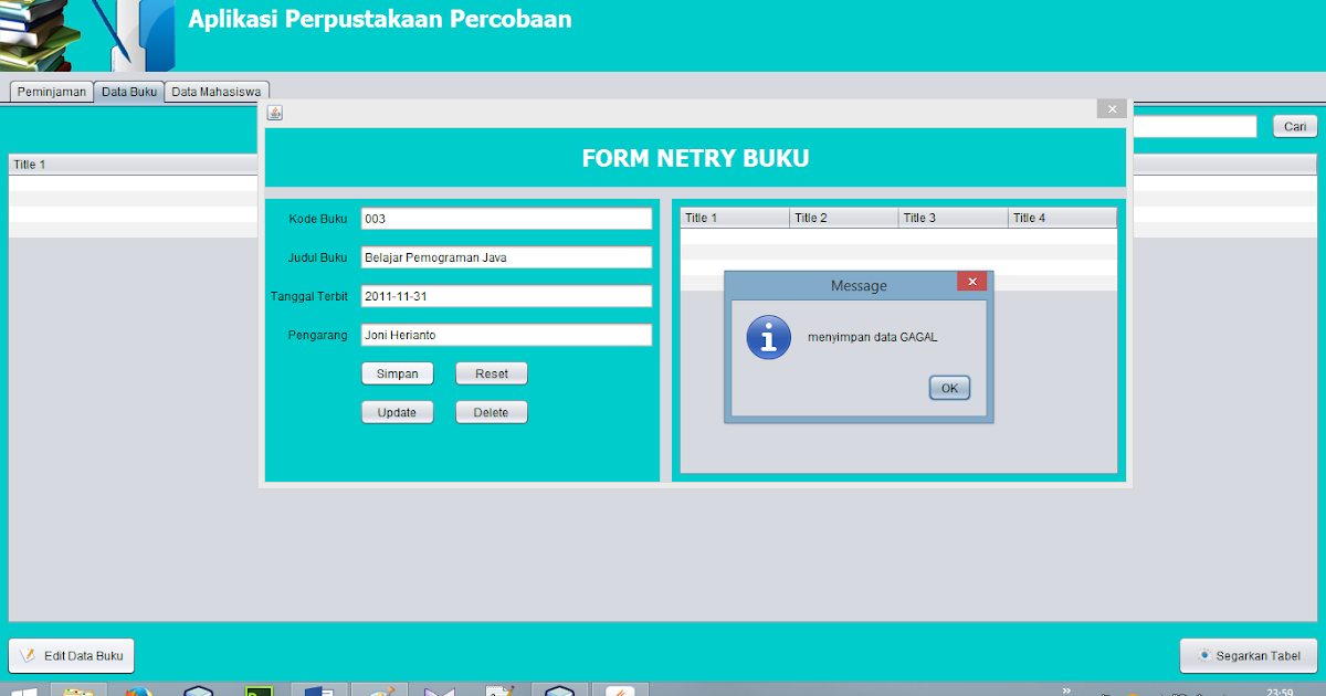 Kumpulan Tutorial Java Netbeans | java netbeans tutorial pembuatan aplikasi perpustakaan Kumpulan Tutorial Java Netbeans | java netbeans tutorial pembuatan aplikasi perpustakaan