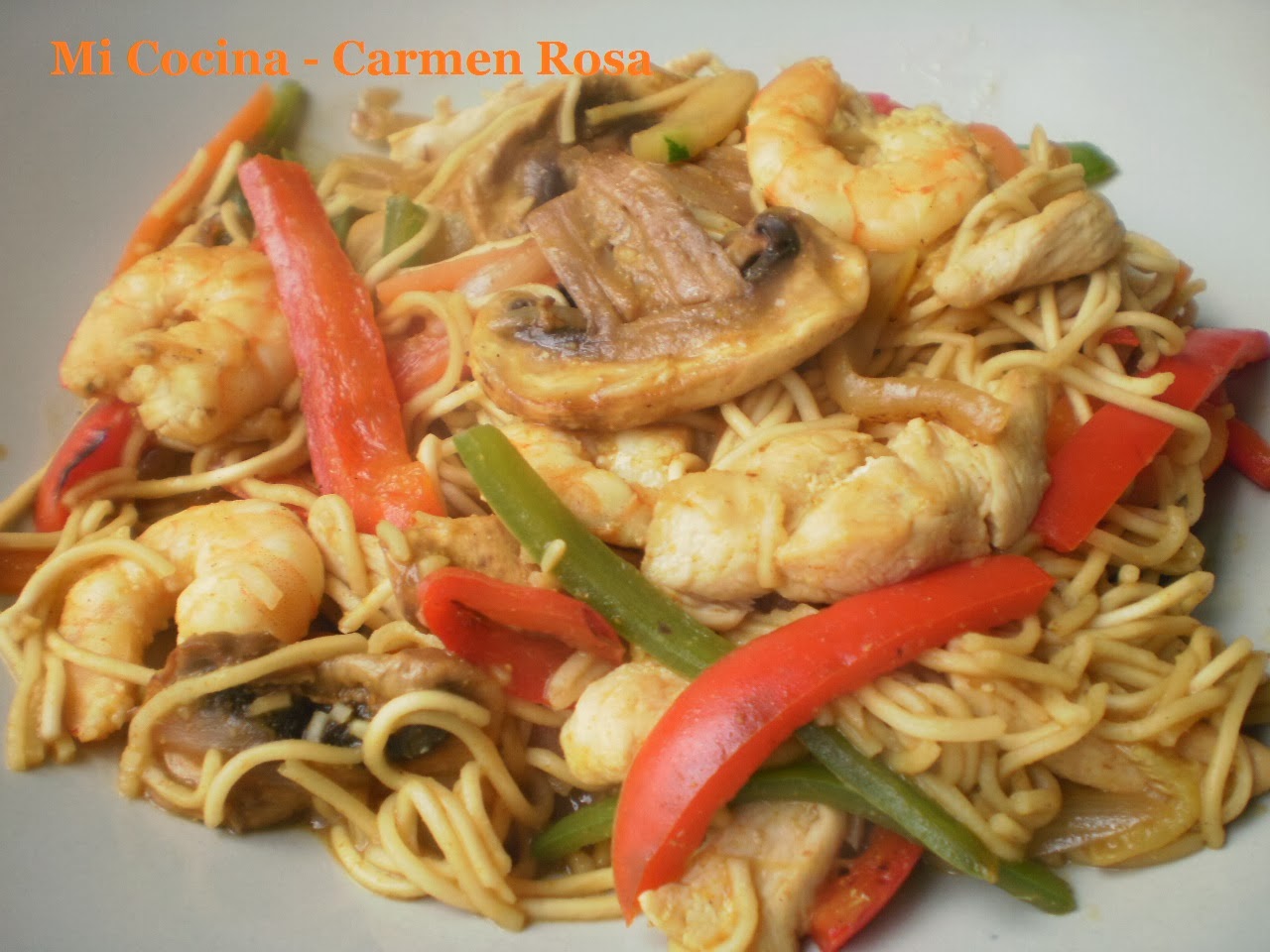 Fideos Estilo Singapur
