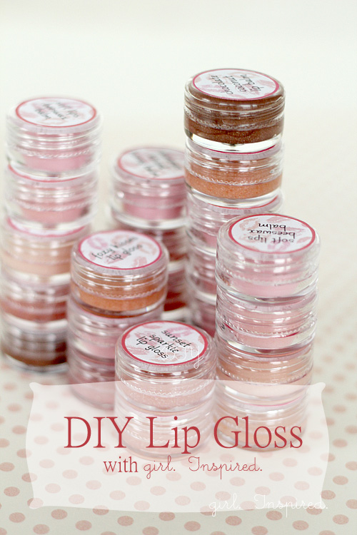 Lip Gloss DIY and Printable Labels girl. Inspired.
