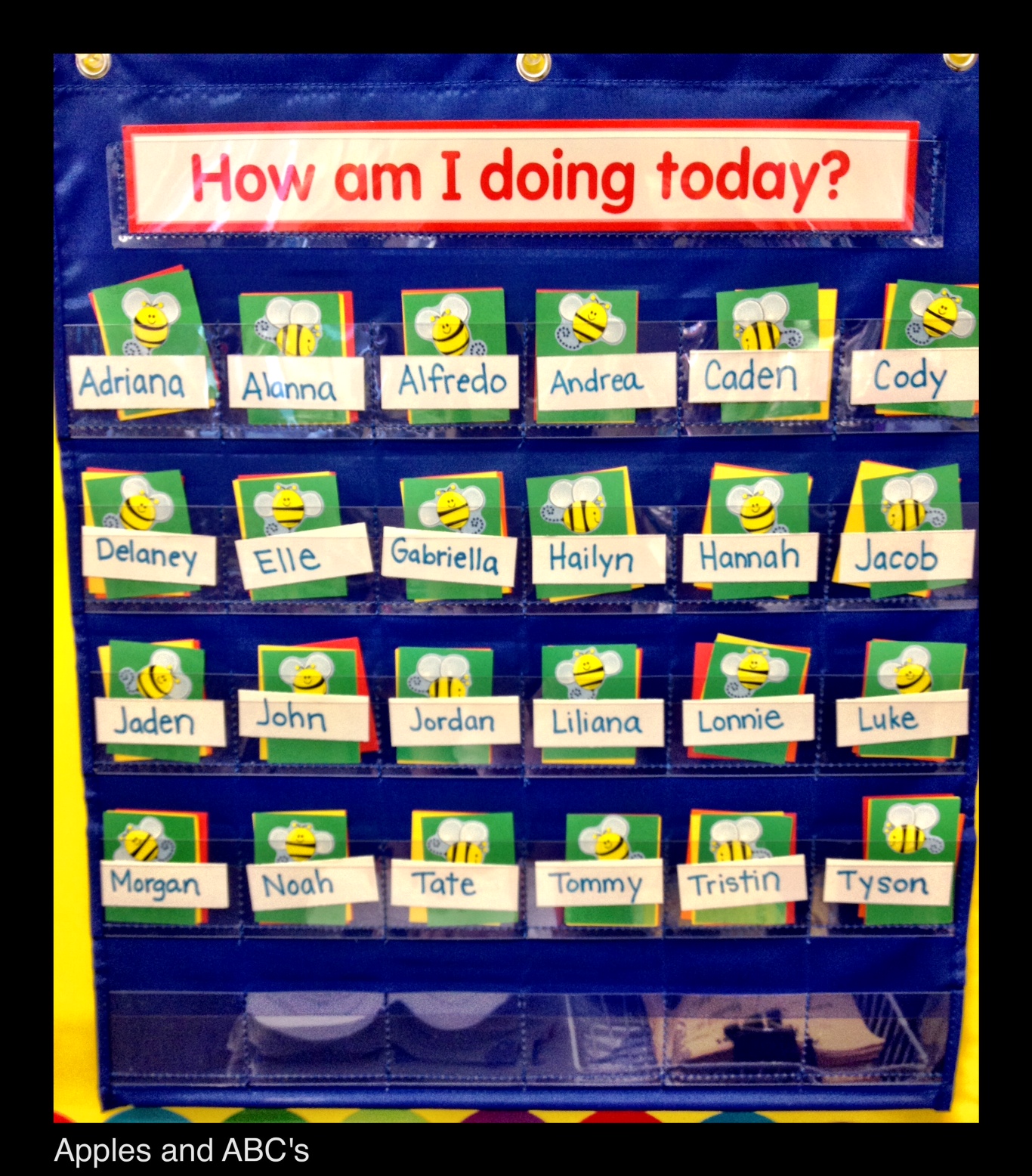 Behavior Management Linky Apples and ABC's