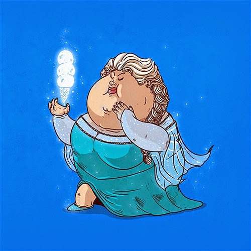 Fat Super Hero Gemuk - Fal Elsa Frozen