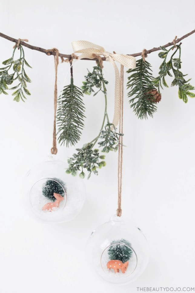 #Navidadbonitista DIY: Terrario de cristal colgante