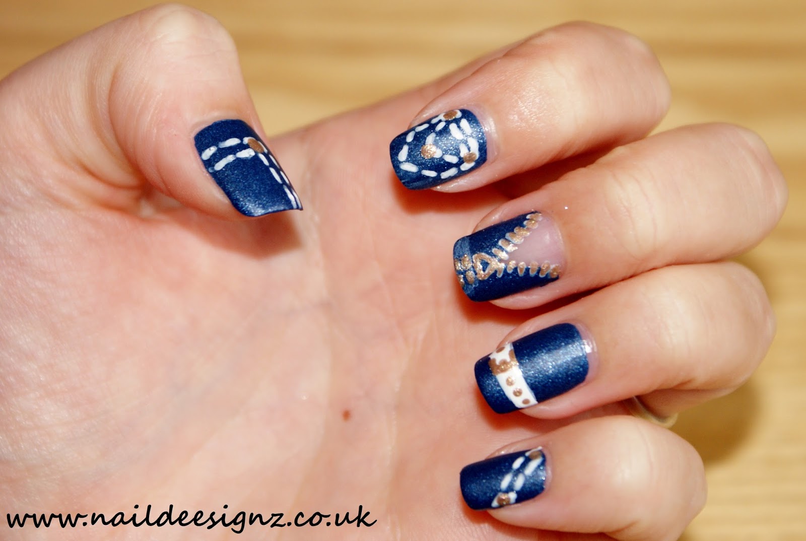 NailDeesignz Jeans Nail Art