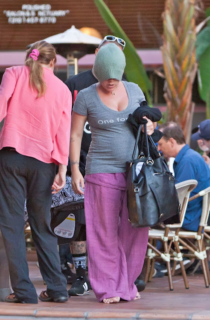 Pink's post-baby body