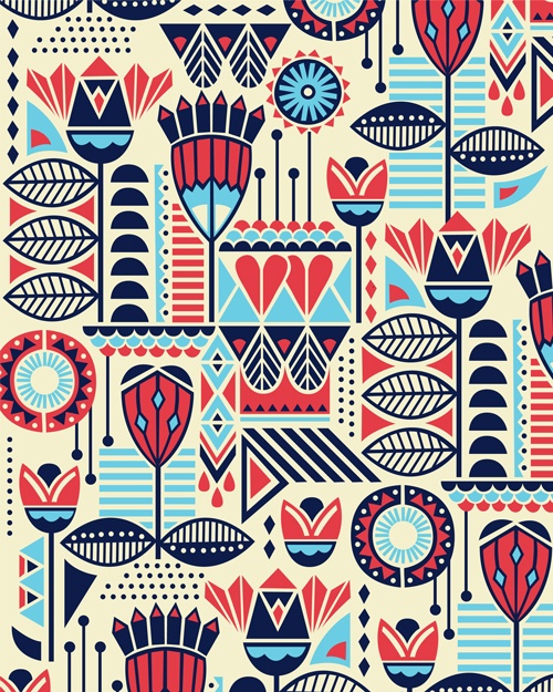 Illustration of Rug prints ILLUSTRATION （Daily）