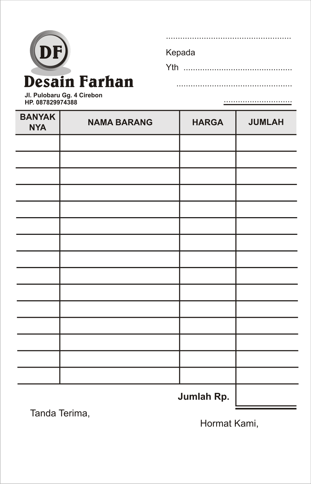 Cara Membuat Nota Di CorelDRAW